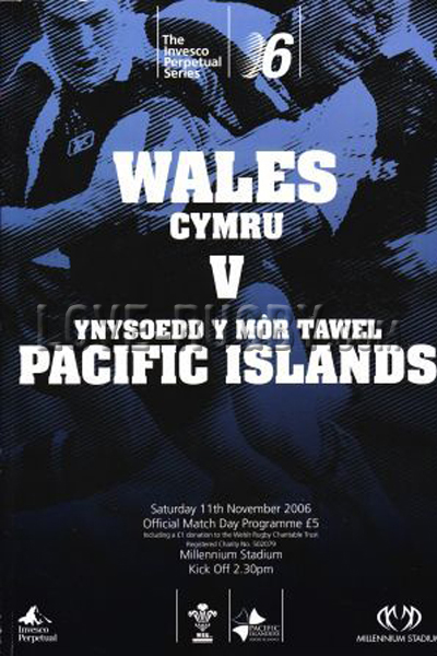 Wales Pacific Islanders 2006 memorabilia